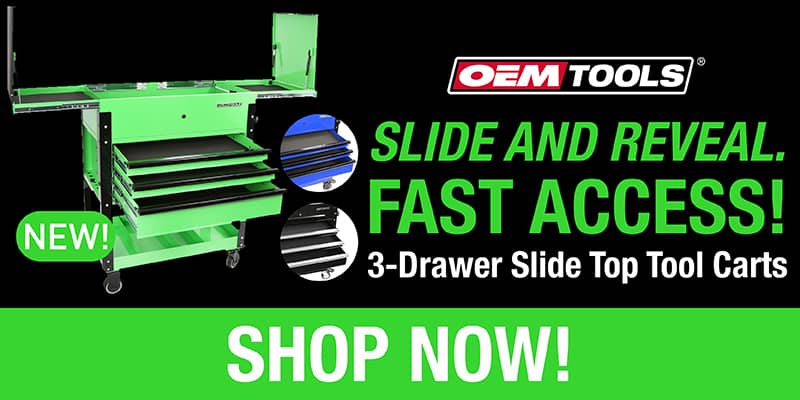 3-Drawer Slide Top Tool Carts
